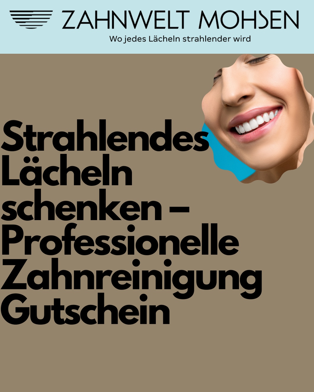 Strahlendes Lächeln schenken – Professionelle Zahnreinigung Gutschein